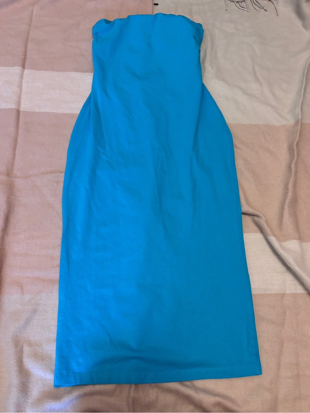 Strapless Turquoise Blue Lascana Dress
